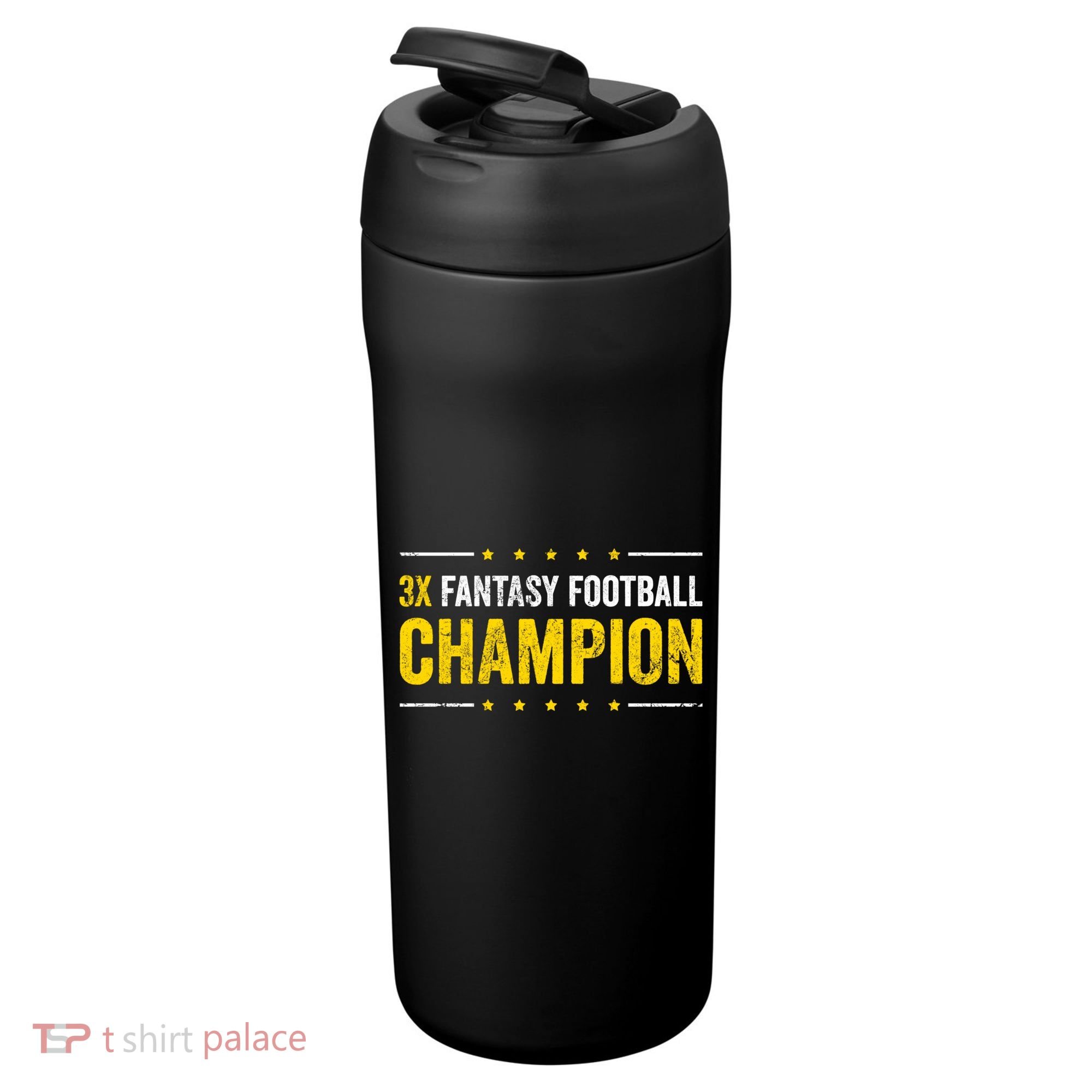 Fantasy Football 3 Time Winner Champ Champion Gift 24oz Duet Stainless Steel Tumbler
