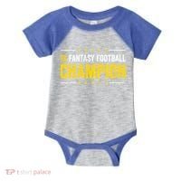 Fantasy Football 3 Time Winner Champ Champion Gift Infant Baby Jersey Bodysuit thumb 0
