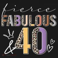 Fierce Fabulous & 40 Years Old Boho Leopard 40th Birthday Women's Tank Top thumb 5