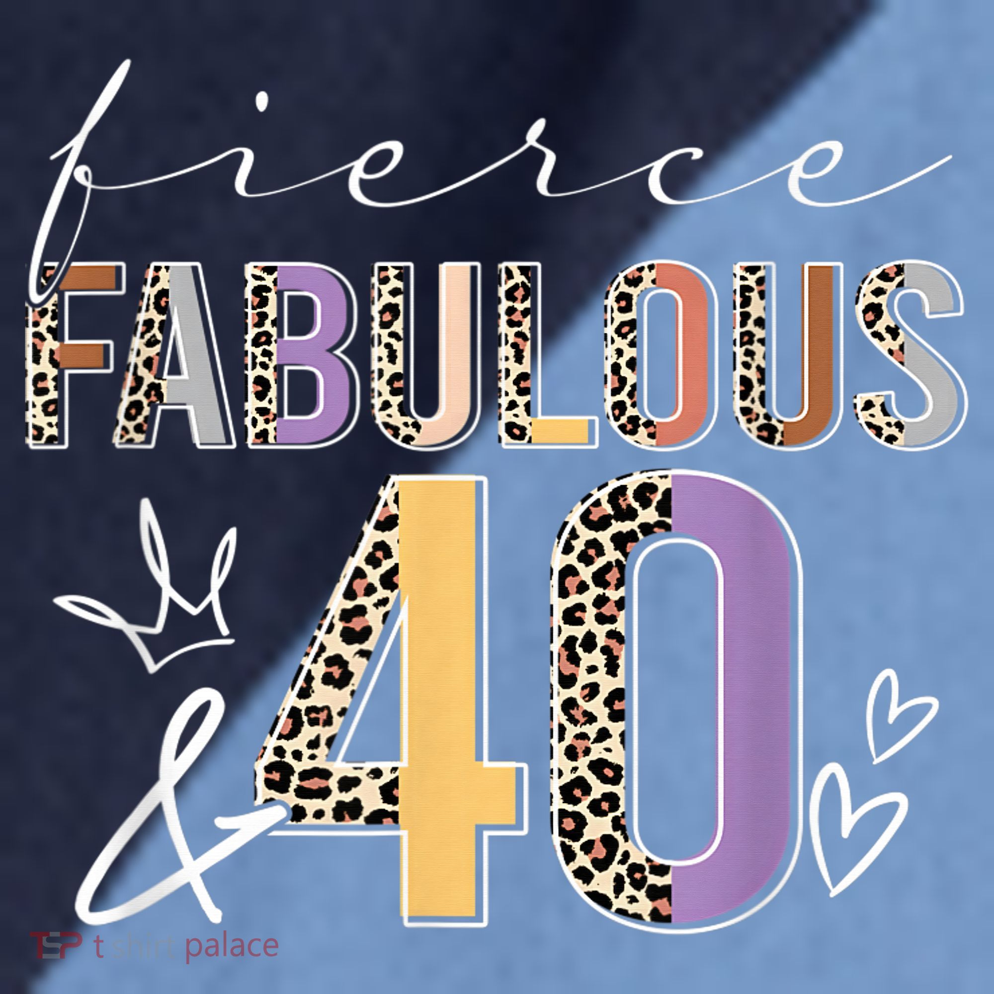 Fierce Fabulous & 40 Years Old Boho Leopard 40th Birthday Raglan Baseball Sleeve Shirt