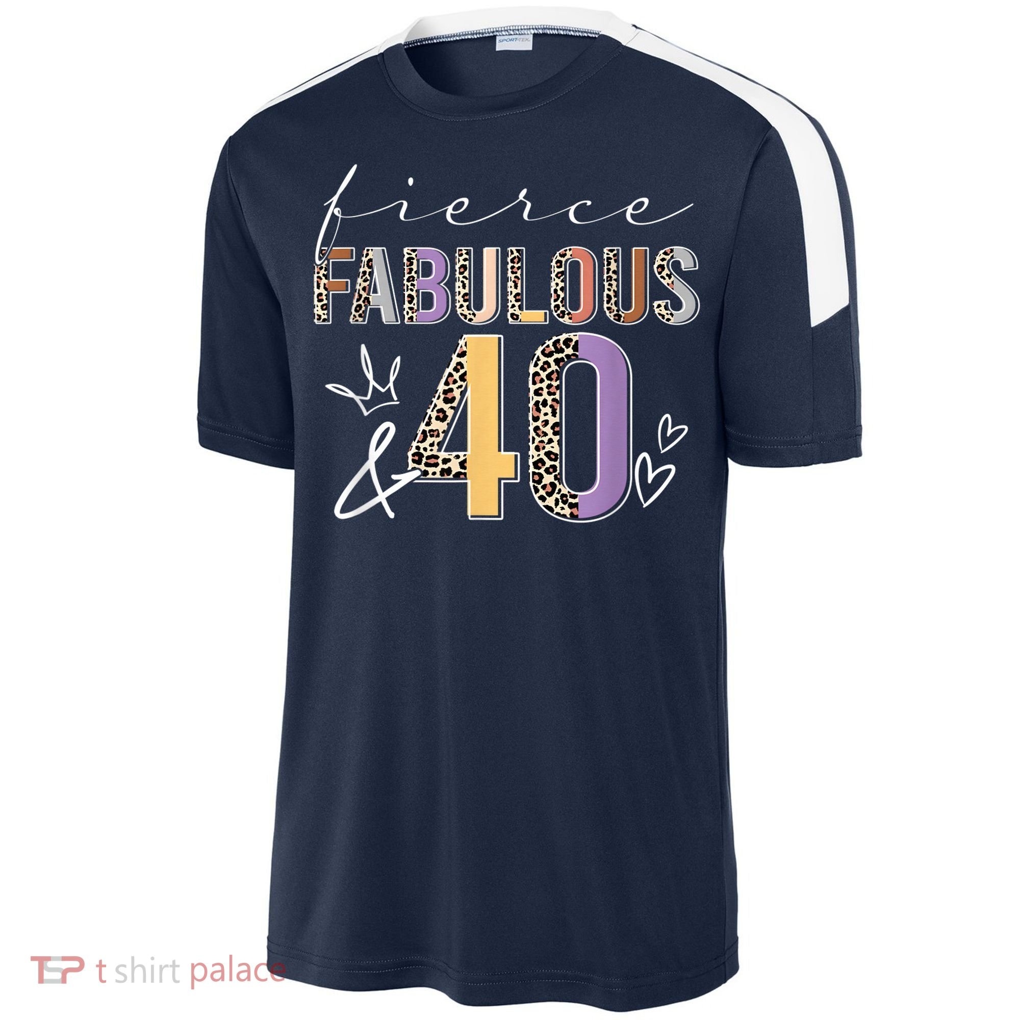 Fierce Fabulous & 40 Years Old Boho Leopard 40th Birthday Sport-Tek Competitor United Soccer Jersey
