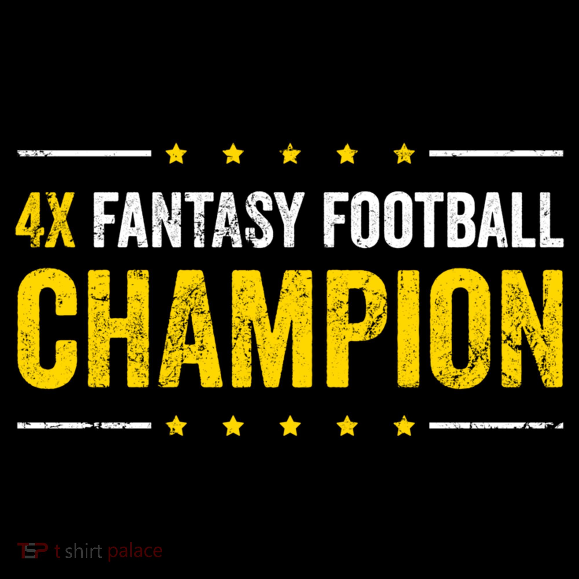 Fantasy Football 4 Time Winner Champ Champion Great Gift Coffee Mug
