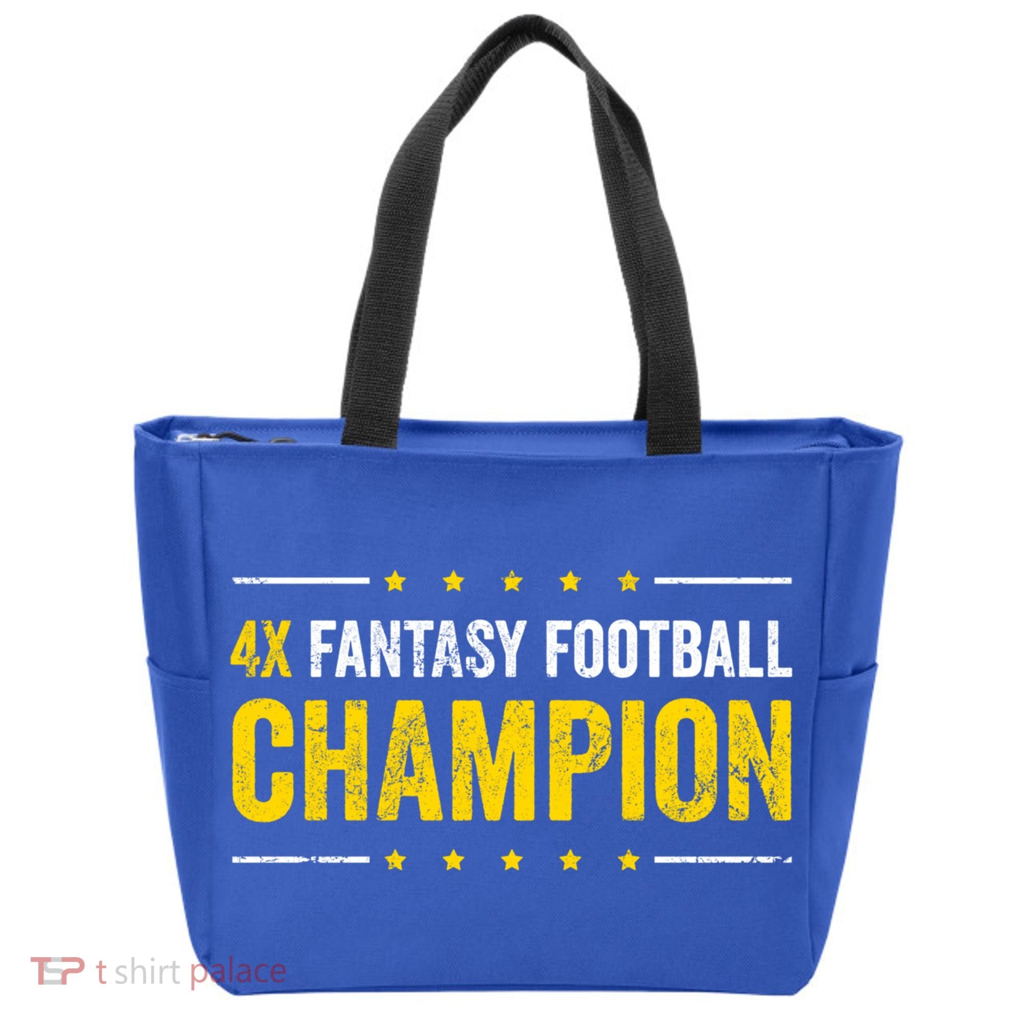 Fantasy Football 4 Time Winner Champ Champion Great Gift Tote Bag