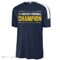 Fantasy Football 4 Time Winner Champ Champion Great Gift Sport-Tek Competitor United Soccer Jersey thumb 2