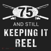 Funny Fishing 75th Birthday Gift Fisherman 75 Year Old Golf Towel thumb 3