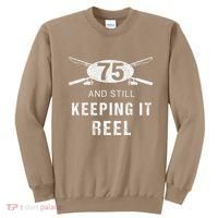 Funny Fishing 75th Birthday Gift Fisherman 75 Year Old Sweatshirt thumb 0