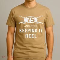 Funny Fishing 75th Birthday Gift Fisherman 75 Year Old T-Shirt thumb 3