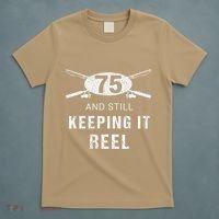 Funny Fishing 75th Birthday Gift Fisherman 75 Year Old T-Shirt thumb 5