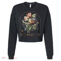 Floral Feminist 8647 Anti Trump Human Right Cropped Pullover Crew thumb 0