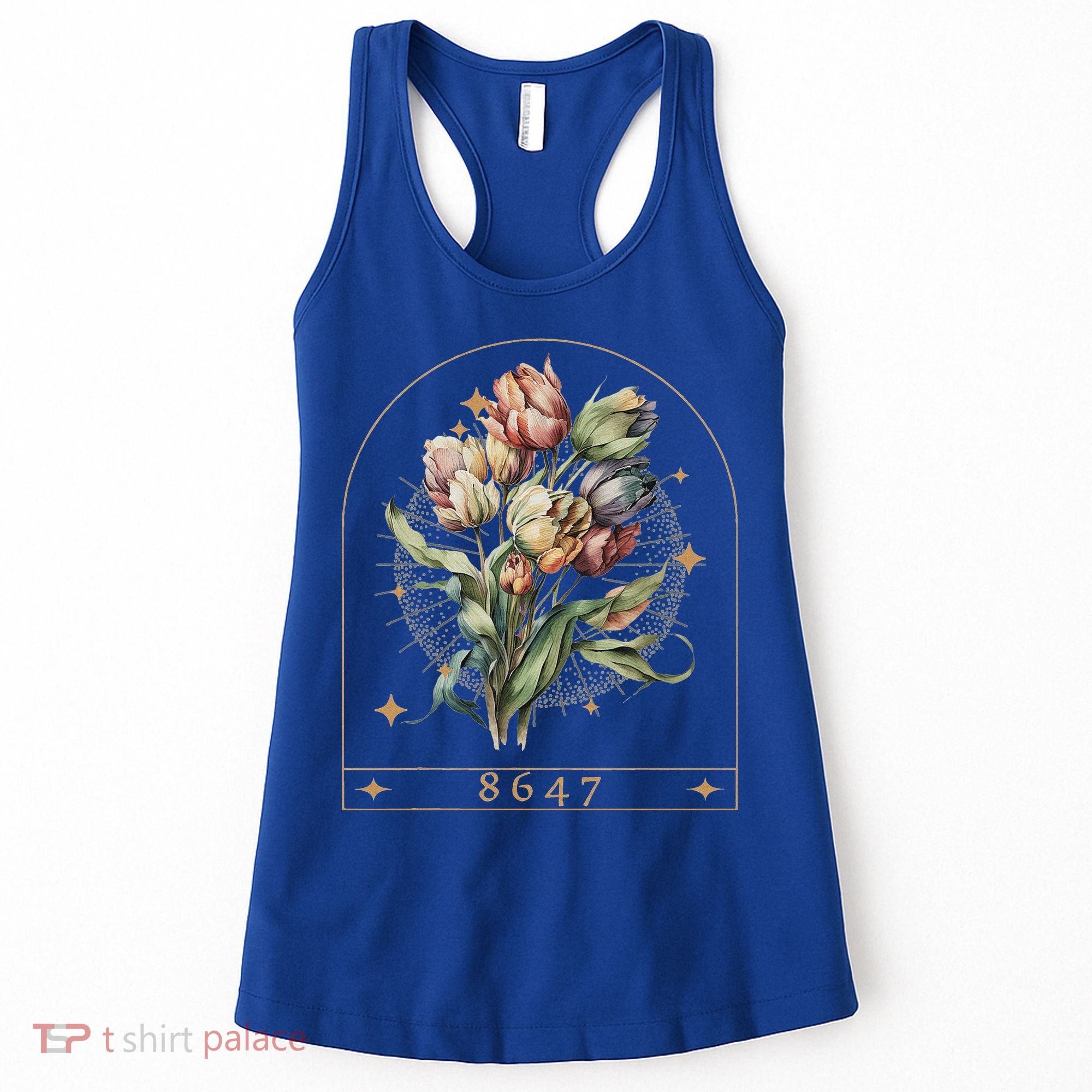 Floral Feminist 8647 Anti Trump Human Right Women's Tank Top