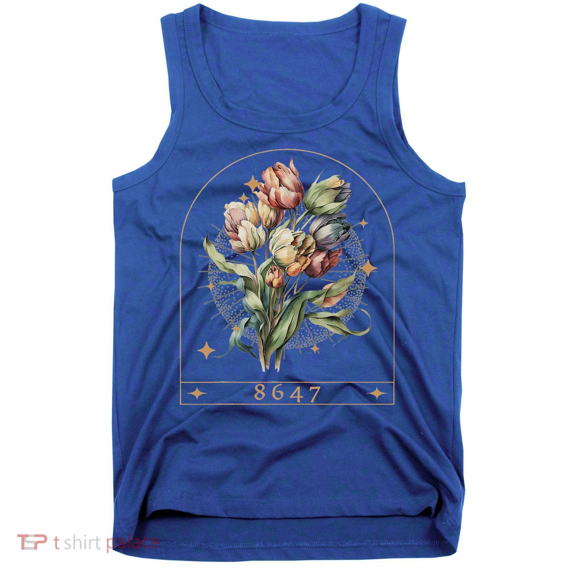 Floral Feminist 8647 Anti Trump Human Right Tank Top