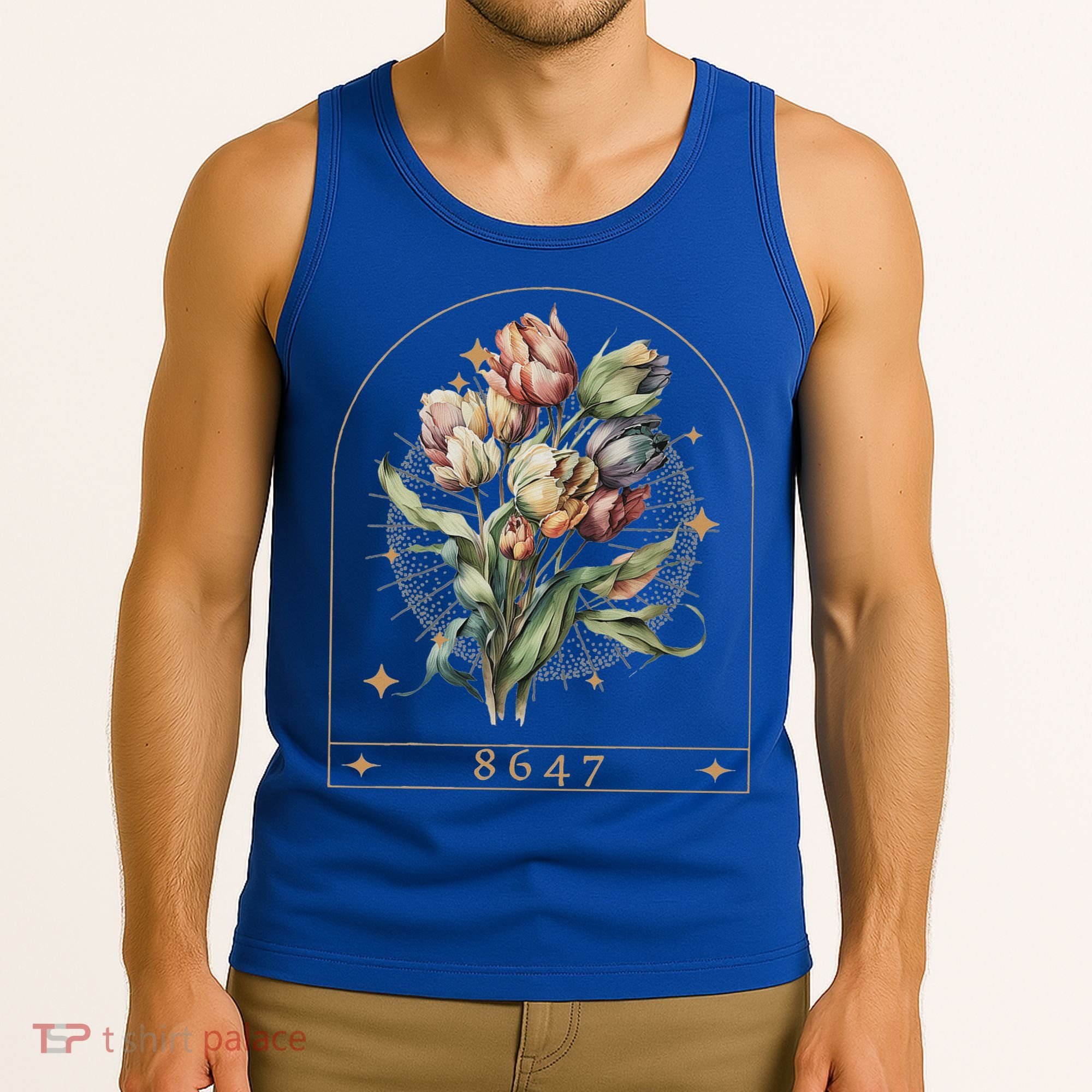 Floral Feminist 8647 Anti Trump Human Right Tank Top