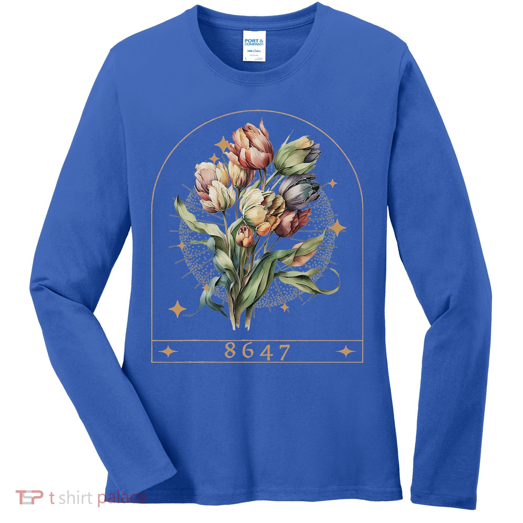 Floral Feminist 8647 Anti Trump Human Right Women's Long Sleeve Shirt