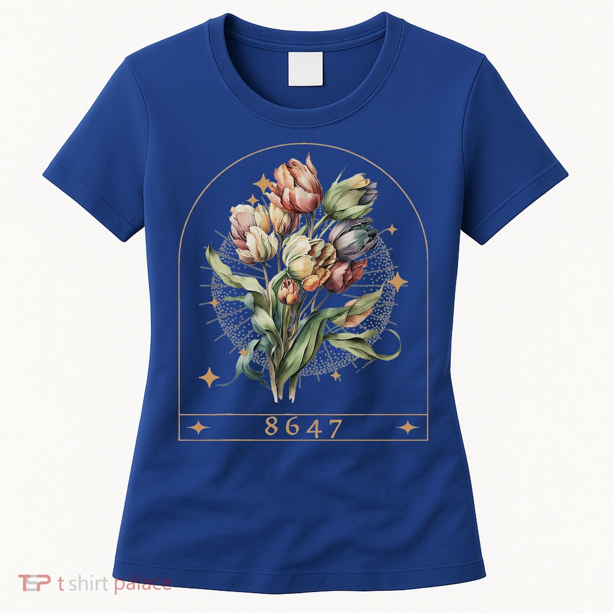 Floral Feminist 8647 Anti Trump Human Right Women's T-Shirt