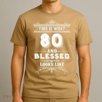 Funny For 80 Year Old Man Woman Happy Birthday Gifts T-Shirt thumb 3