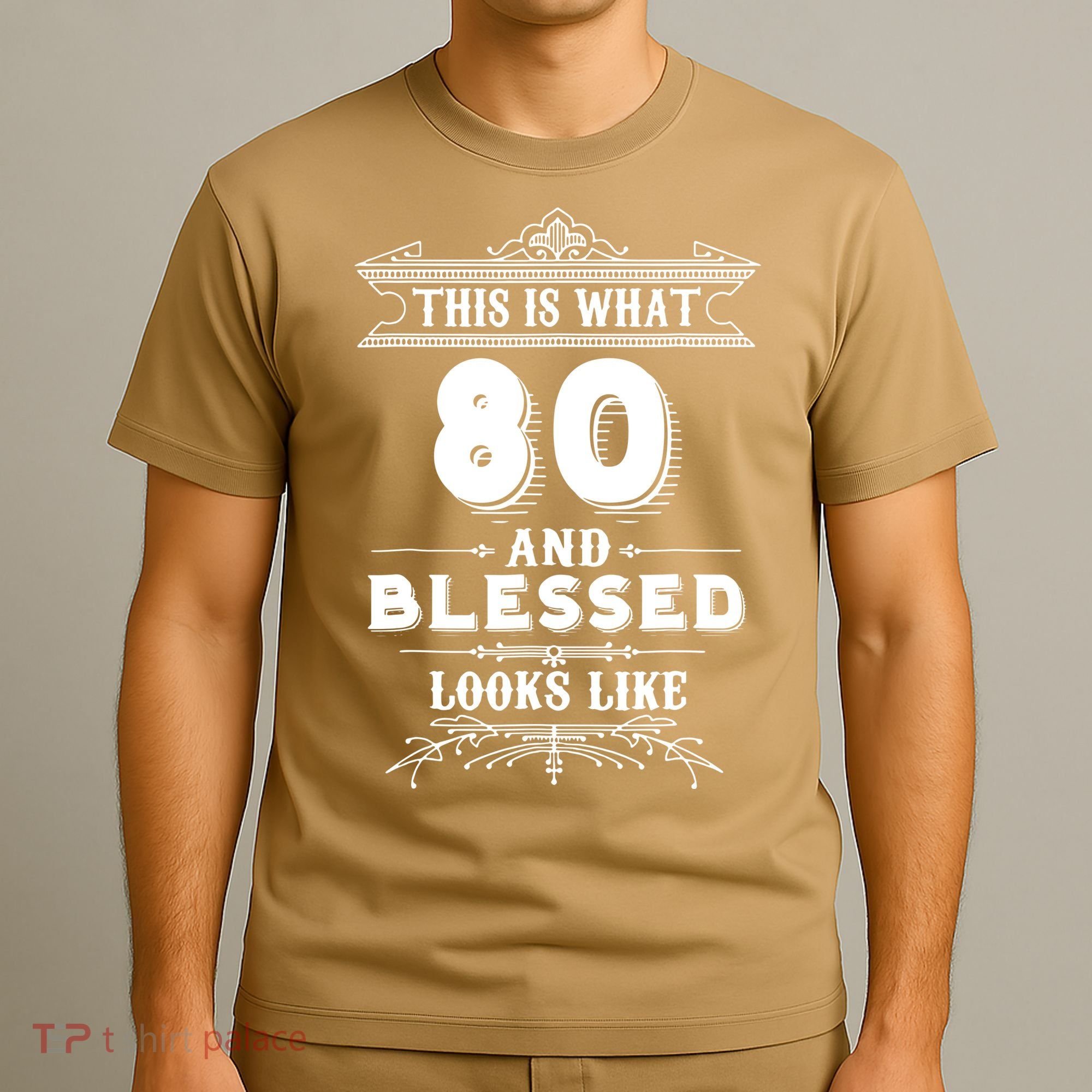 Funny For 80 Year Old Man Woman Happy Birthday Gifts T-Shirt