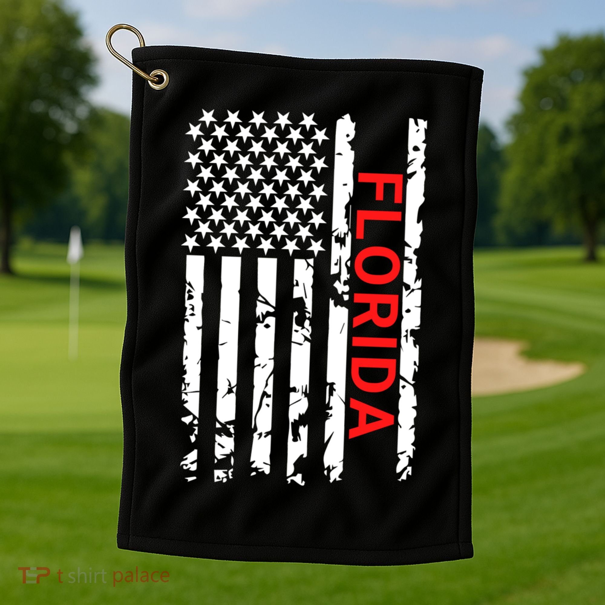 Florida Fl And Gift Golf Towel