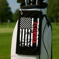 Florida Fl And Gift Golf Towel thumb 2