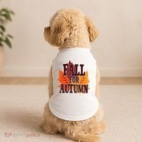 Fall For Autumn Nature Leaves Doggie Tank thumb 2