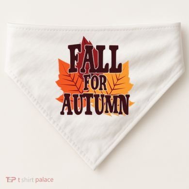 Fall For Autumn Nature Leaves USA-Made Doggie Bandana
