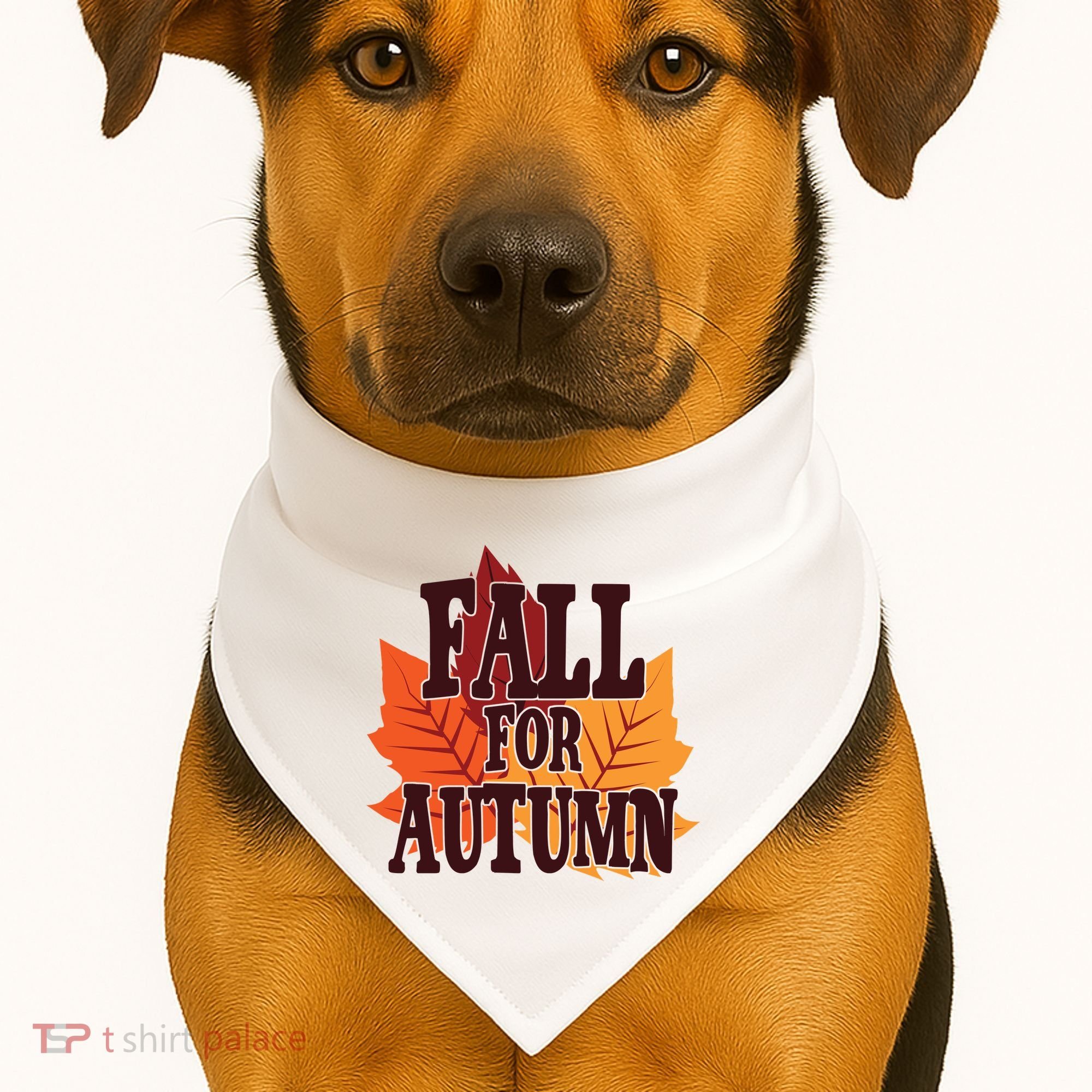 Fall For Autumn Nature Leaves USA-Made Doggie Bandana