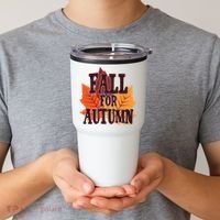 Fall For Autumn Nature Leaves Tumbler thumb 2