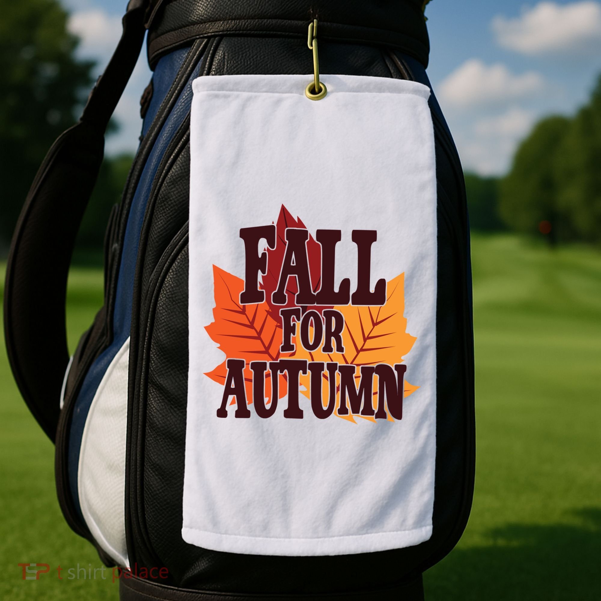 Fall For Autumn Nature Leaves Golf Towel
