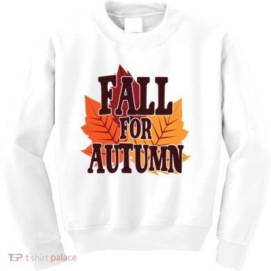Fall For Autumn Nature Leaves Kids Sweatshirt