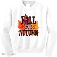 Fall For Autumn Nature Leaves Kids Sweatshirt thumb 0