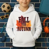 Fall For Autumn Nature Leaves Kids Hoodie thumb 2