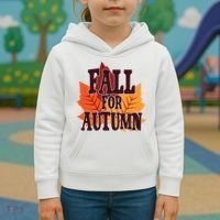 Fall For Autumn Nature Leaves Kids Hoodie thumb 3
