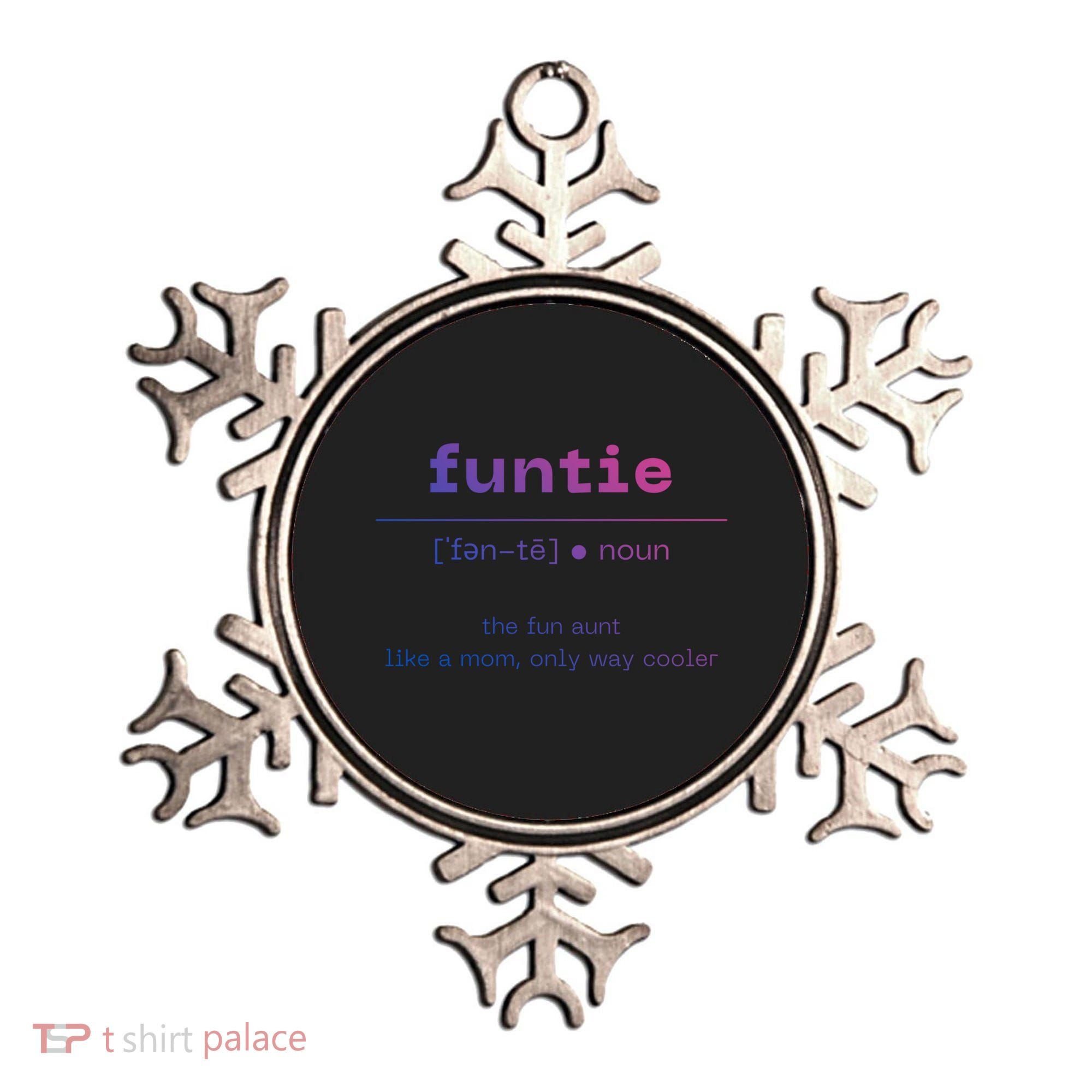 Funtie Fun Auntie Cool Aunt Funny Gift Best Auntie Funny Gift Ornament