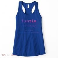 Funtie Fun Auntie Cool Aunt Funny Gift Best Auntie Funny Gift Women's Tank Top thumb 0