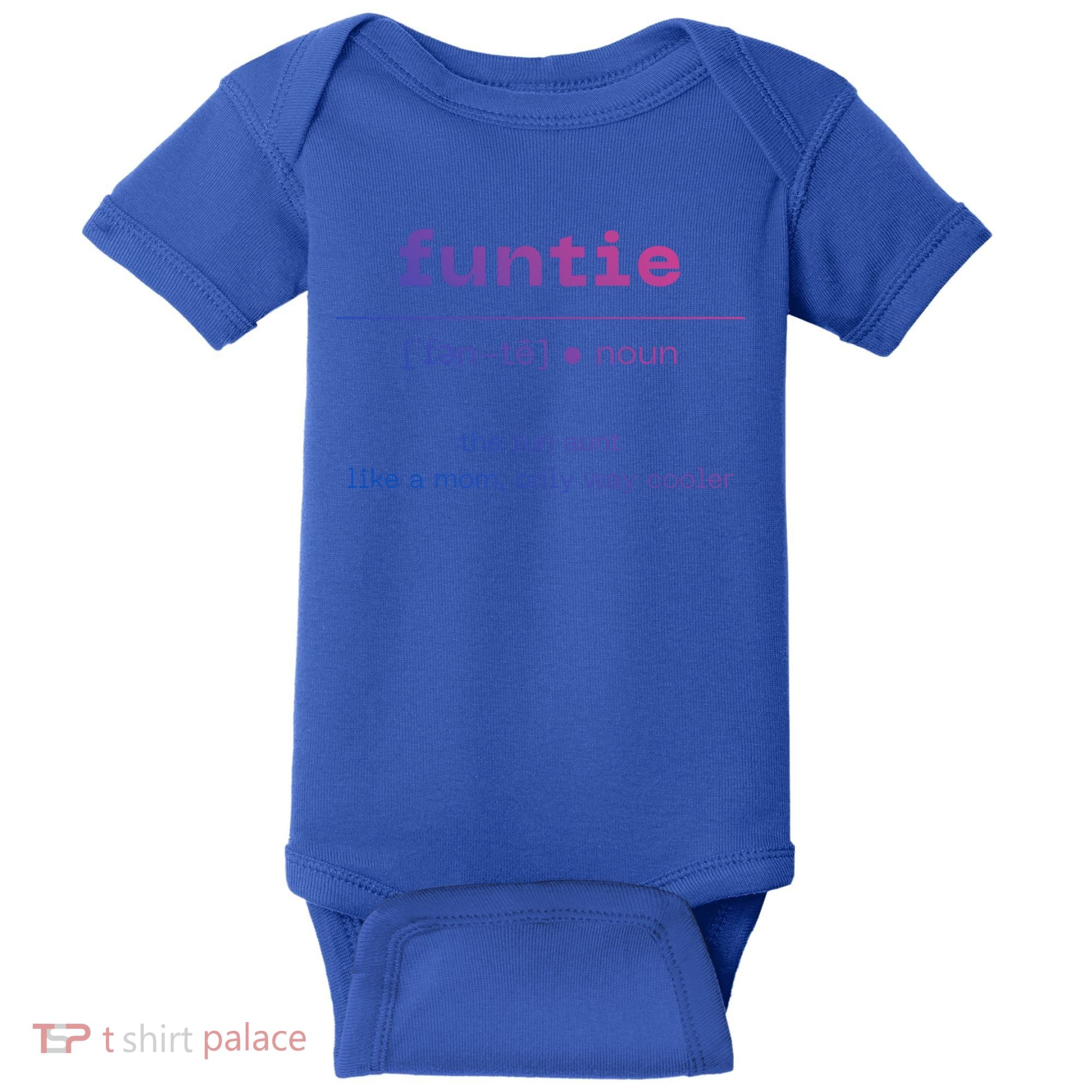 Funtie Fun Auntie Cool Aunt Funny Gift Best Auntie Funny Gift Baby Bodysuit