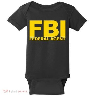 FBI Federal Agent Baby Bodysuit