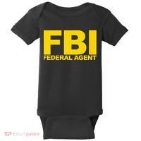 FBI Federal Agent Baby Bodysuit thumb 0