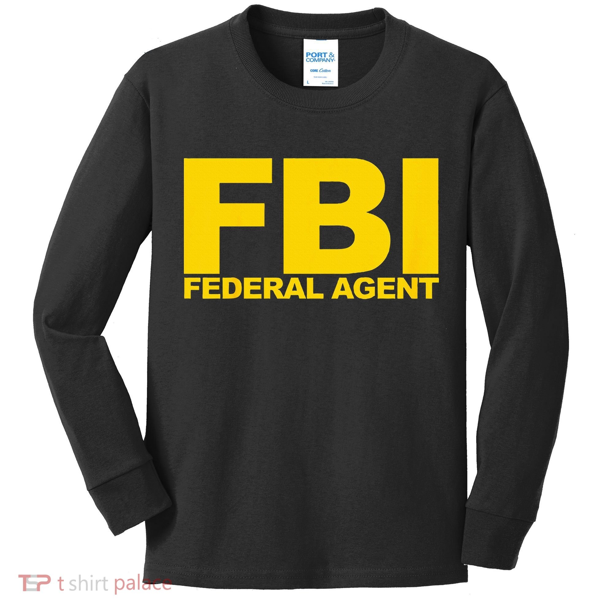 FBI Federal Agent Kids Long Sleeve Shirt