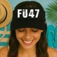 Funny Fu47 Anti Trump Patriotic Pro Harris Democrat 2024 Visor thumb 2