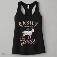 Funny Farm Animal Farmer Flowers Farming Floral Goat Women's Tank Top thumb 3