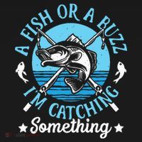 Funny Fishing A Fish Or A Buzz Coaster thumb 2