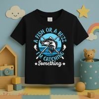 Funny Fishing A Fish Or A Buzz Toddler T-Shirt thumb 3