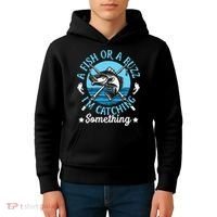 Funny Fishing A Fish Or A Buzz Kids Hoodie thumb 4