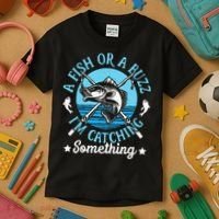 Funny Fishing A Fish Or A Buzz Kids T-Shirt thumb 3