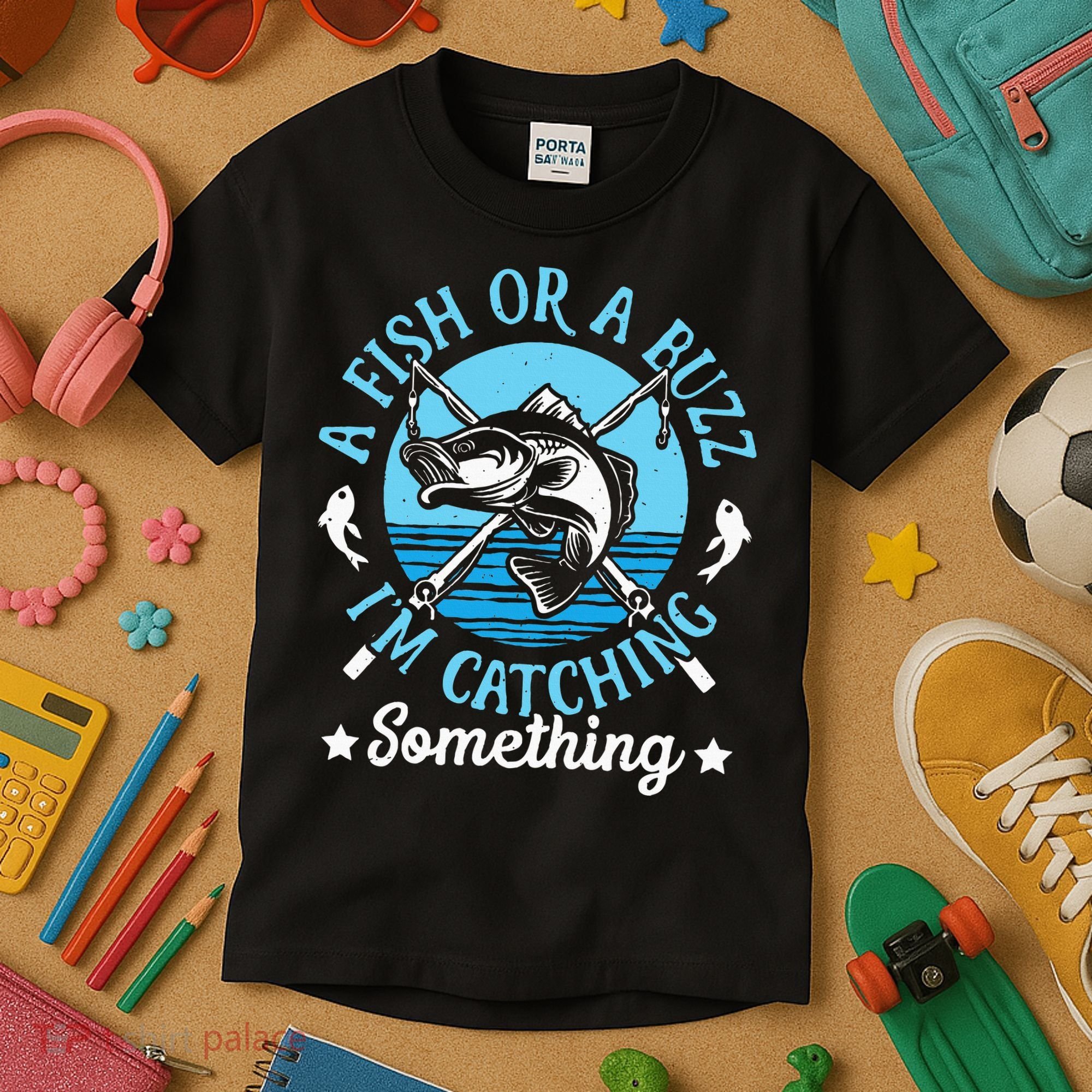 Funny Fishing A Fish Or A Buzz Kids T-Shirt