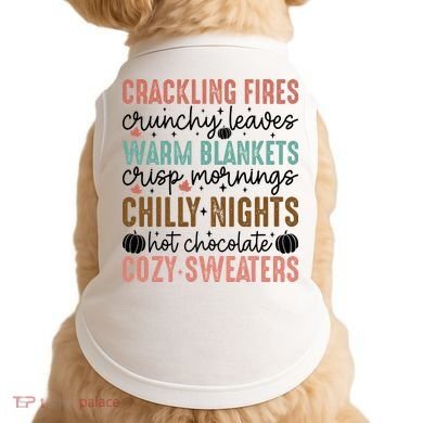 Funny Fall Autumn Season Quote Doggie Tank