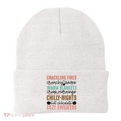 Funny Fall Autumn Season Quote Beanie