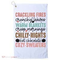 Funny Fall Autumn Season Quote Golf Towel thumb 0