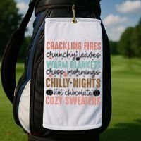 Funny Fall Autumn Season Quote Golf Towel thumb 2