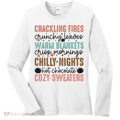 Funny Fall Autumn Season Quote Women's Long Sleeve Shirt