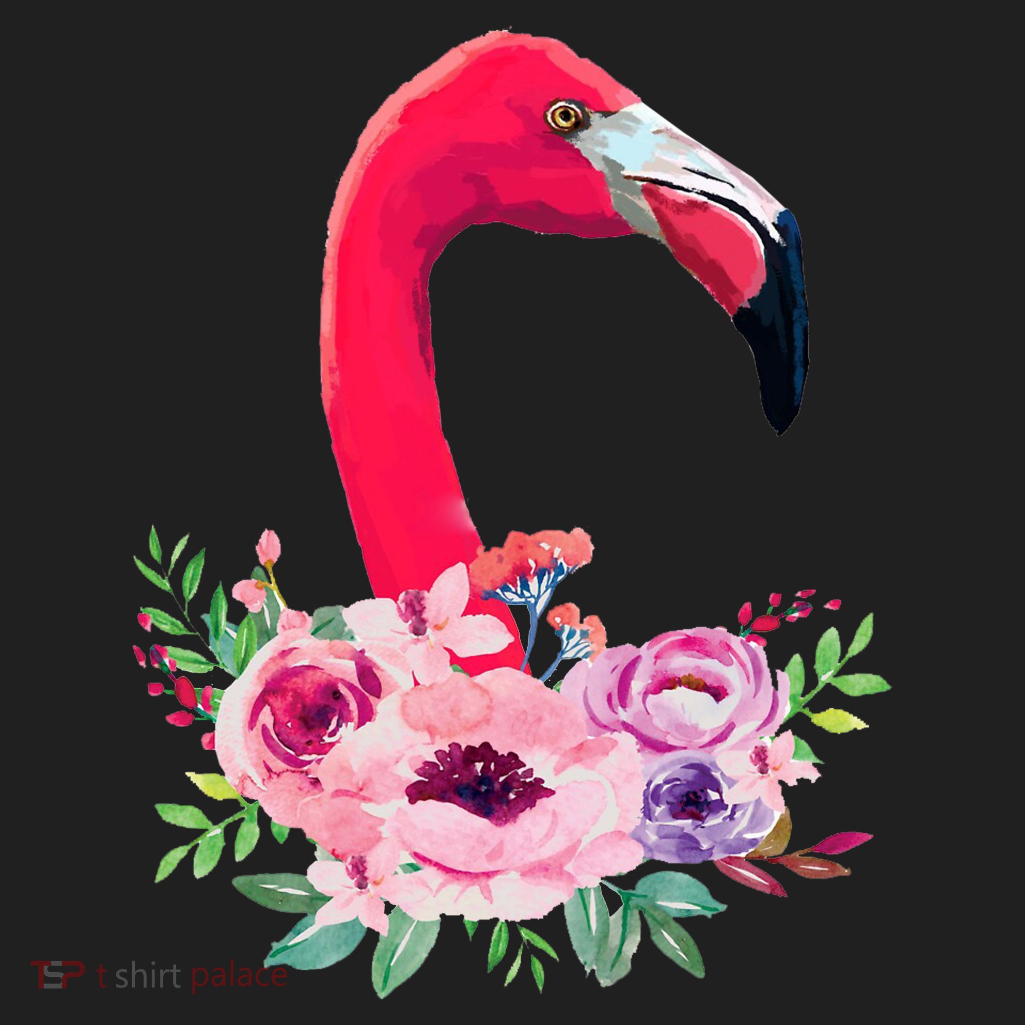 Flamingo Floral Art Women's Sweatshirt